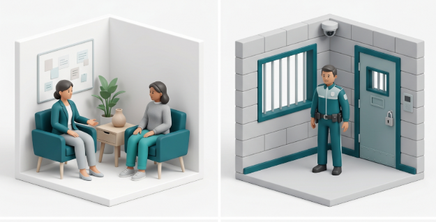 correction and justice; de-escalation training